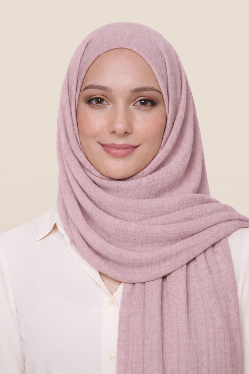 Weicher Soft Crinkle Schal für Damen in der Farbe Pastell Violett von SE MERCI
