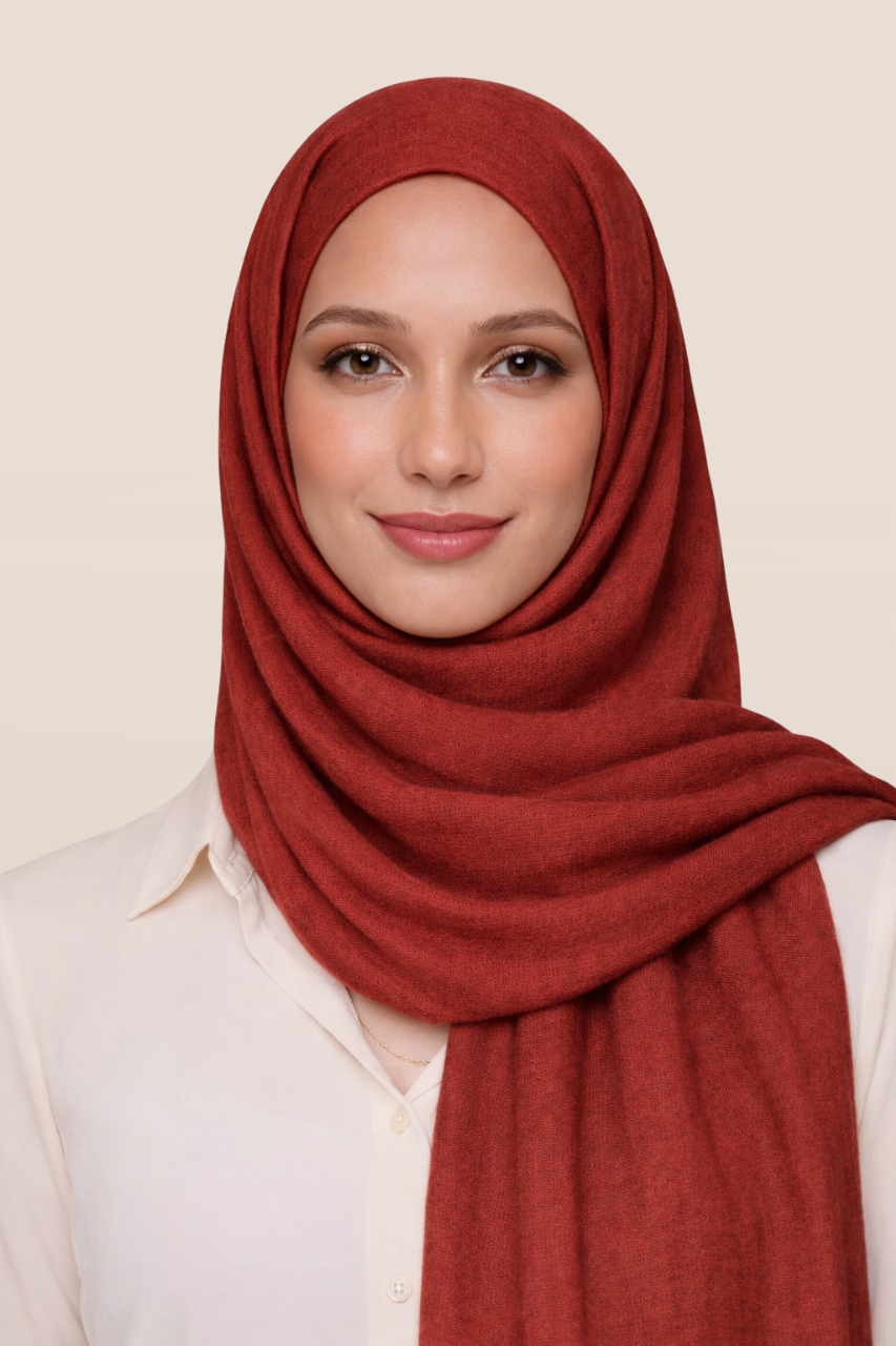 Weicher Soft Crinkle Schal für Damen in der Farbe Rot von SE MERCI