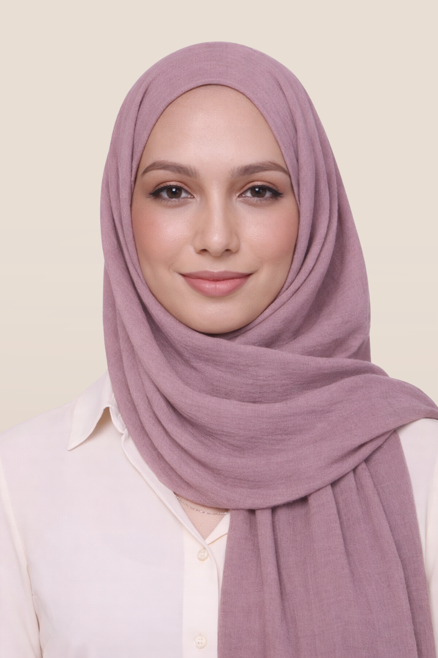 Weicher Soft Crinkle Schal für Damen in der Farbe Violett von SE MERCI