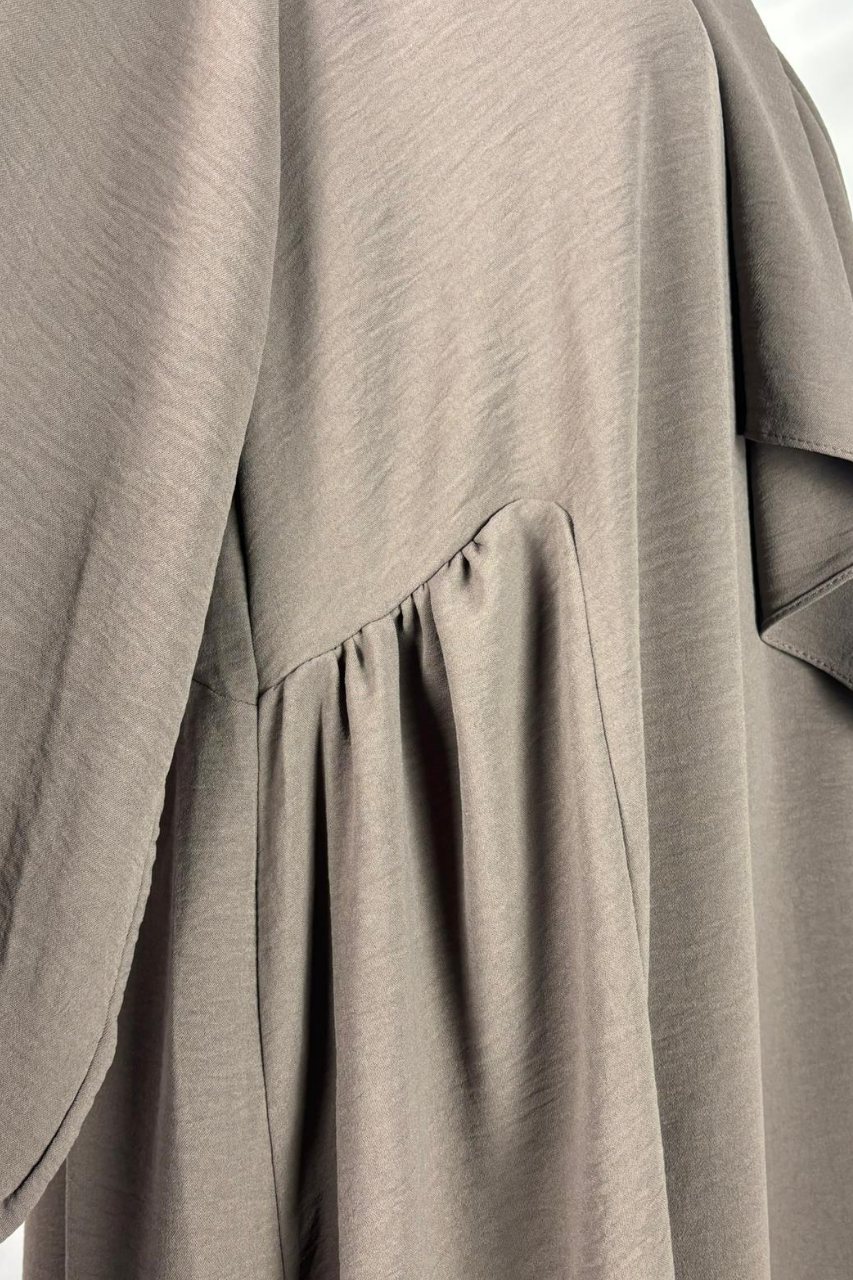 Elegante Damen Abaya in Bordeaux aus Baumwolle mit lockerem Schnitt für Alltag und Gebet