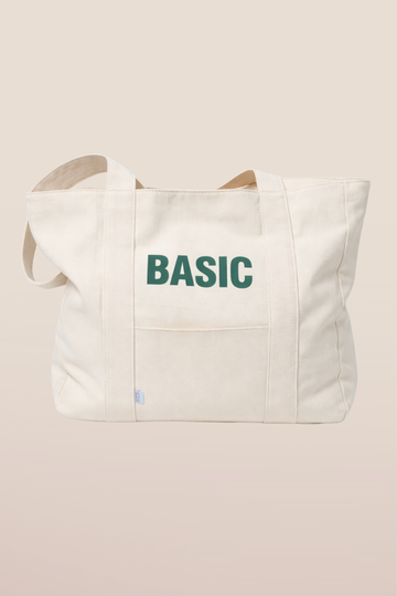 Canva Basic Shopper für Alltag und Sport. Natur pur Leinen