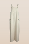 Latzkleid aus Gabardine mit quadratischem Ausschnitt, verstellbaren Trägern und Taschen – sportlich-lässiger Freizeitlook für vielseitige Kombinationen